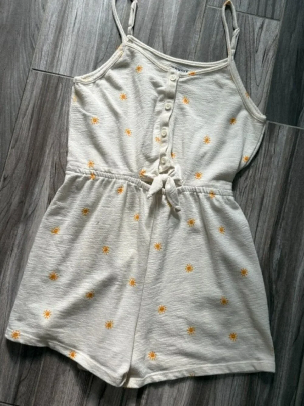 (4 for $20) OLD NAVY Girls Tie Waist Cut-Out Romper - Like New - XL (14-16) Plus